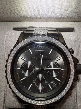 Michael Kors Collectible Chronograph Watch with signature Michael Kors